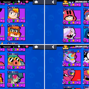 108K Trophies LVL149 | 101/101 Brawlers | 93 Max Brawlers - 90 Hypercharges | 420 Skins |1291 Pins |536 Icons |241 Spray - Image 5