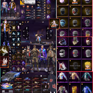  Bandit (Pirate) Outfit  || Naruto Items  | Multiple Evo Guns | Rare Skins | Free Fire Account - Image 2