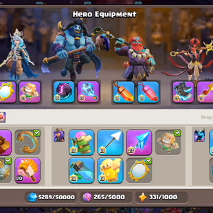  🔥 ALL EPIC MAX 🔥 6x HEROES MAX | TH-18 MAXED | RARE COSMIC AND FIRE HORSE SKIN SET | TROOPS/PETS/WALLS/DEF MAX | RARE - Image 6