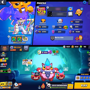 🔥 [PREMIUM]  62K TROPHY 🌸 96 BRAWLERS  38 HYPERCHARGE 3 MAX 238 SKINS WITH FREE CR ARENA 20 FULLY SAFE AND SECURE  - Image 2