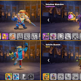 ✅BEST OFFER✅TH16: BK80-AQ80-MP50-GW60-RC32 | 210 XP | NAME CHANGE: 500 GEMS | NICE SCENERIES AND SKINS| INSTANT DELIVERY - Image 7