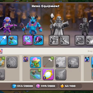 TH 10 !! FULL MAXED !! Germany Local !! 3 Epic Equipment !! Namechange 1000 !! 1300 Gems !! Magic Items - Image 4
