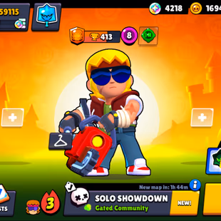 290 SKINS | 59.100 TROPHIES | 101 BRAWLERS | 19 HYPERCHARGE | 24 MAX | 25 PRESTIGE | 15 BUFFIES - Image 2