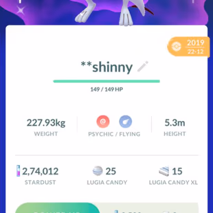 🔥2019 SHINY LEGENDARY GROUDON n LUGIA 💎 SHINY GMAX SBG BLASTOISE [] OLD 2017 SHINIES [] 8 SL [] LEVEL 50 [] RARE - Image 7