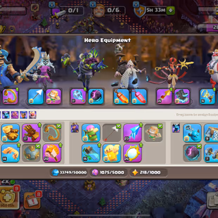 🔥LEGEND RANK 💎 TOWNHALL 18 [] HEROES 105-105-90-80-55-17 [] Strong Equipments [] War Arena Scenery [] Rename available - Image 3