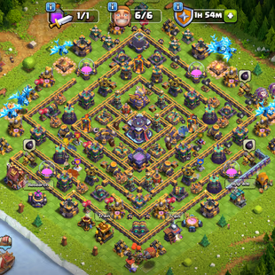 🔥TH 15 NEAR MAX🔥SB [21] - GG-FB [20] - 5K GEMS! 4X EPIC EQUIPMENT! NC FREE! DEFENSE MAX! 6 BUILDER! - Image 1