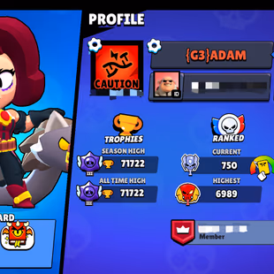 Can Change iD | 🌟71K Trophies | 99 Heroes | 47 Maxed🌟 | 65 Haypercharge | 300Skins | Legend Ranked | The More... - Image 3