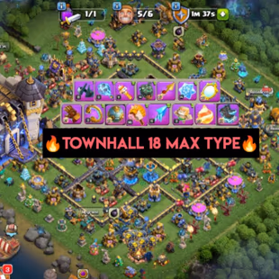 🌟( EP RANK) [ TH18 ]🌟 EPIC MAXED || HEROS 105-101-62-69-55 [ RARE 15x (ALL) EPIC EQUIP] || MAX BUILDER BS || FULL SAFE - Image 1
