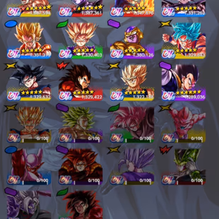 Stacked dragon ball legends account - Image 1
