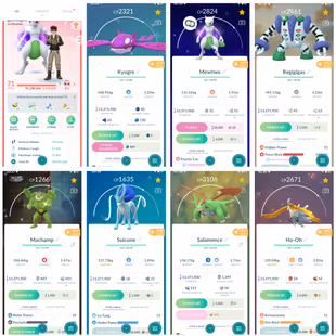 P 2.056 Level 71 Super Kyogre Mewtwo Regigigas Machamp Suicune Salamence   16 Shiny And Legendary 240 Shiny 295 Legendar - Image 2