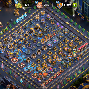 RARE💥9 EPIC MAX!XP 254!TH 18 NEAR MAX💥HEROS:105-105-95-80-55!FULL MAX WALLS!NEAR MAX TROOPS! STRONG DEFENCE - Image 2