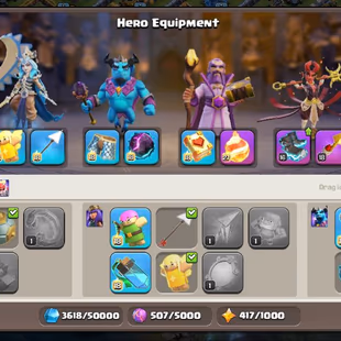 NEAR MAX TH15 😍 HEROES[ 80-90-61-58-35] 🔥 FREE RENAME | BUILDING MAX | INSTANT DELIVERY. - Image 7
