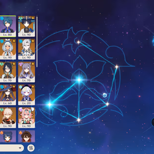 EU - AR59 - 50 Legend - Yelan C2 - Raiden C1 - Mona C6 - Diluc C1 - Keqing C2 - Jean C3 - Image 1