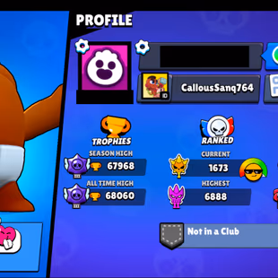19 TITLES | 334 SKINS | 68.000 TROPHY | 98 BRAWLERS | 31 HYPERCHARGED | 33 MAXED BRAWLERS | 1 BUFFIES - Image 5