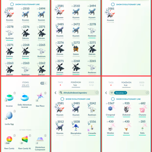 🎯TOP SHINYS KYUREM FUSION 👹| LVL 49- 15 SHINY- 44 LEGENDARY- SHINY RESHIRAM | SHADOW SHINY CRESSELIA | RARE COLLECTION - Image 5