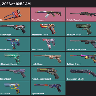 Asia-Pacific 💕 28 Weapon Skins ⛄ 23 Agents | 115 Buddies | 1 knifes | 310 Level | 795 Radiant Points | 11050 VP IP - Image 1