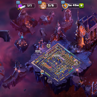 COSMIC FULL SET! 13x SCENERY 35x SKINS! TH18 PROFILE MAX TYPE!! GOLDEN HUG! ALL MAX HERO! 105-105-95-80-55-25!9 EPIC MAX - Image 7