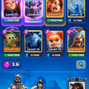 LVL-61🚀34.2K GEMS🚀70 MAX CARD - 13 ELITES | 15- EVO CARDS 8738-TROPHIES KT-15 ARENA-22 121 CARDS 11 -KT SKINS 144-  - Image 8