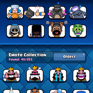 10000 TROPHIES CLASH ROYALE 1000 GEMS XP-56 7 ELITE CARDS 47 LVL 14 CARDS 1 LVL 16 CARDS 45 EMOTE 120 UNLOCK CARDS - Image 5
