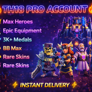 🚀SUPER LEGENDARY TH18🚀HEROS LVL 92-105-70-80-55-1 | EPIC EQUIPMENTS | BB ALMOST MAX | INSTANT | - Image 1