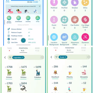 R29 | Level19 | 5 Legendary | 3 Shiny | 1 Shiny Rayquaza | 11 Costume Pokemons | 2021 Account - Image 1