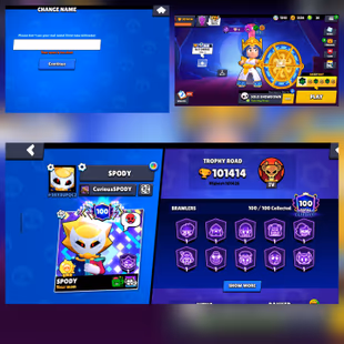 🔥100.1K TROPHY🔥RAREST ACCOUNT!!88 MAX BRAWLERS!!78 HYPERCHARGED!!NC FREE!!360 RARE SKINS!!REAL OG ACCOUNT!! INSTANT DE - Image 2