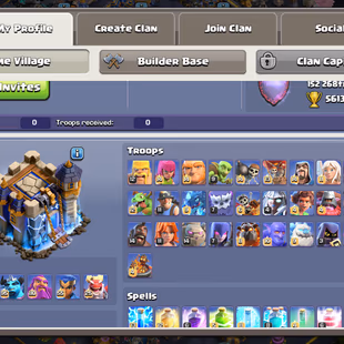 XP 242 | TH18 FULL MAX ALL HEROES | 46 SKINS | NICE EQUIPMENT | 10 SCENERY | 8 MAX EPIC |FULL MAX BUILDER BASE - Image 4