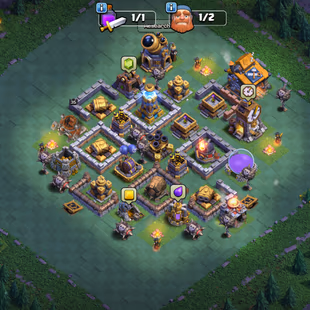 XP 226🔥6 EPIC EQUIPMENT MAX!TH 18 NEAR MAX🔥HEROS:100-100-69-80-54!NC 1K GEMS!VERY STRONG DEFENCE!GOOD TROOPS - Image 7