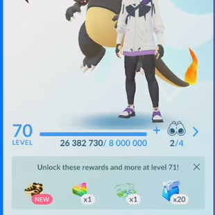 70 LVL - 150x Shiny. 7.2M Stardust. 52x 100IV - Image 1