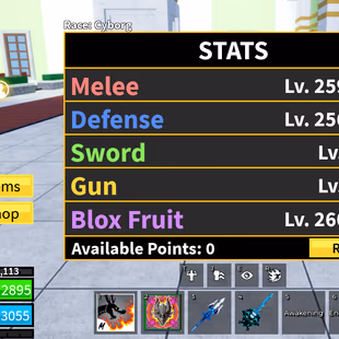 Blox Fruits Account | Lv.2587 | Cyborg V4 | MANY PERMANENT FRUITS (Kitsune, Dragon, Dough, Buddha) | Third Sea - Image 7