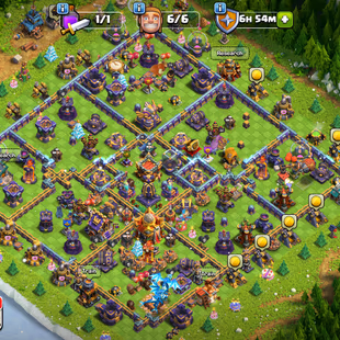 🔥Xp-204🔥 || Th16 || High Defence || Nc 500 Gems || 6 Builders || Heroes 79-88-58-61-28 || Cheapest Account - Image 1