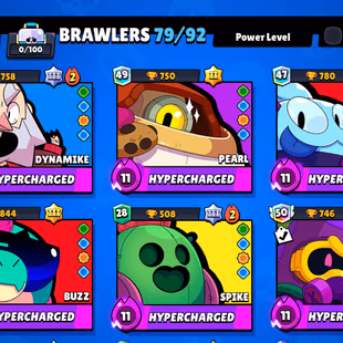B62 & 120 Skin | 6 Hypercharged | 9 Max Brawler | 28k Trophy | Full Access | - Image 1