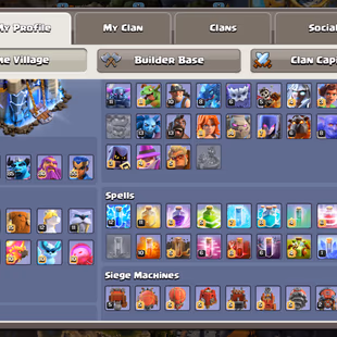 TH18 CLOSE MAX🔥2X DRAGON STATUS🔥10 SKINS SET TOTAL 70X SKINS!! 16X SCENERY ] PAID MANY STATUS!!MAX EQUIPMENT PAID SKIN - Image 3