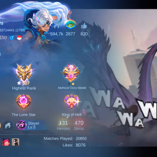 MOST RAREST HYPER BASED ACCOUNT || HIGH STAR EX 507 || DEMANING SKIN || DECENT WINRATE || HIGH LEVEL || RARE ACCOUNT - Image 6