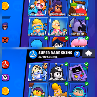 B58 & 10 Hyperchaged | 20 Max Brawler | 150+ Skin | 34k Trophy | 81 Brawler  | Full Access | - Image 3