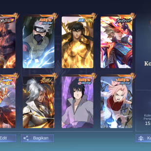MM337|Lv128|463Skin|MEGACOLLECTORV|3LEGEND|KOF Gusion|ASPIRANTS Layla|3NARUTO|SAINTGOLD Chou|SOULVESSELS Aamon|ALLSTAR M - Image 2