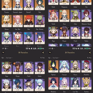 All Platform - EU - AR60 - 62 Character 21 5'Star - 10 Weapon 5'Star - Arlecchino - Xilonen - Raiden Shogun - Ganyu - Zh - Image 1