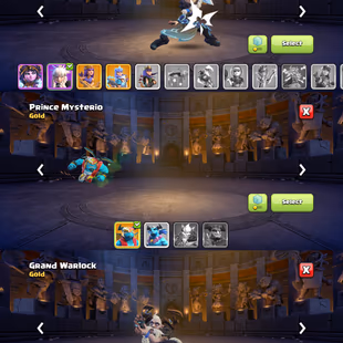 🔥TH-18 NEAR MAX🔥XP-255! G.GAUNTLET MAX! FIREBALL MAX! E.BOOT MAX! HEROES:-100-105-90-80-55-3! LOTS OF RARE SCENERIES - Image 7