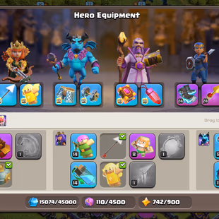 🔥TH 15 ALMOST MAX🔥2214 MEDALS-11200 GEMS-XP 228-EPIC SB 24 EB 24 RS 24 GG 14 FB 14-HERO 90-90-65-40-WALLS DEFENSE MAX - Image 6