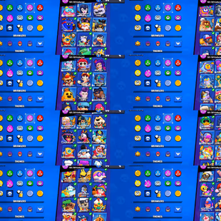 WEREWOLF LEON | BRAWL CUP JANET PIN | 91K | FULL MAXED 100 P11 | 54 PRESTIGE | METEROITE FAME 1 | 97 HYPERCHARGES - Image 7