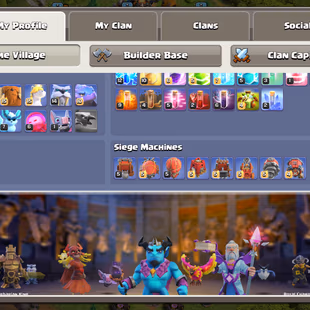 Th18 Almost max [Full Leaugue Set Skin-1300 Cwl Mdel] | Hero-101-101-76-51 | Equipment-11-Epic Almost Max | XP-238 | Def - Image 4