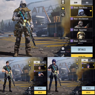 3 Mythic : XM4 : AK117 : AK47 - Mokoto - Ghost Dark Vision , Anno Dominate , Apparition - Manta Ray 2021 - 391 Epic - Image 2