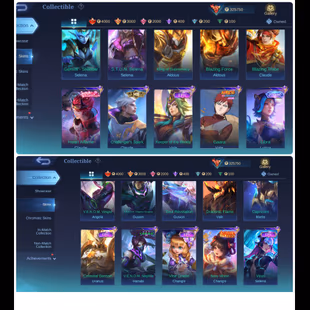 ML/ 71/ WORLD COLLECTOR/ 720 SKINS/ KOF ALL SKINS/ NARUTO 04/JJK 2/VESSEL AAMON/2 EPIC RECALL/HIGH WR 68/COLLECTOR YSS/ - Image 5