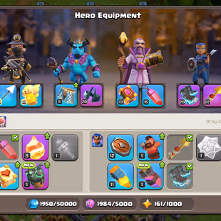 MAX TH 16 -- HERO 93+95+65+68+40+5-- NC FREE-- GOOD EPIC --- BBASE MAX -6 K GEMS-- Name chnage Free---LINK TO BUER MAIL - Image 7