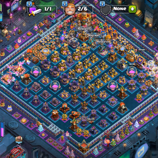 RARE :) 🥶 TH16 SEMI MAX BASE |2015 🌲 | 1365 CWL | 6 BUILDERS | 6 SCENERY | 3.6k WS | 7 EPIC | 15 HERO SKIN | 1K NC RAR - Image 1
