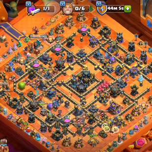 RAREST🔥 7240 WAR STAR💎 TH 17 [] MAX HERO -LEAGUE KING -3 SCENERY - 276 XP- ALL EQUIPMENT - OBSTACLE - BH 10 - 4K GEMS - Image 2