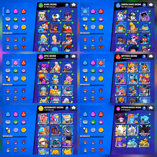 🔥FULLY MAX -87K TROPHY🔥ALL BRWALERS MAXED!!56 HYPERCHARGED!!344 RARE SKINS!!BEST DEAL - Image 2