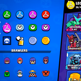 Brawl Stars 79k Trophies  94 Brawlers  Massive Skin Collection and First Brawl Pass NA - Image 4