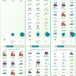 3 SHINY LEGENDARY💎 ZAMZENTA GROUDON 🔥 51 LEGENDARY [] LEVEL 52 [] 17 SHINY [] RENAME AVAILABLE [] INSTANT AVAILABLE [] - Image 6