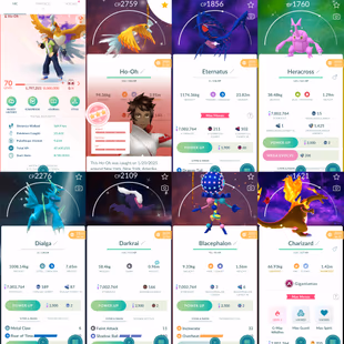 1917 Level 70 Eternatus Shundo Ho-Oh Shiny Dialga Origin Roar of Time Shiny Palkia Origin Shiny Darkrai - Image 2